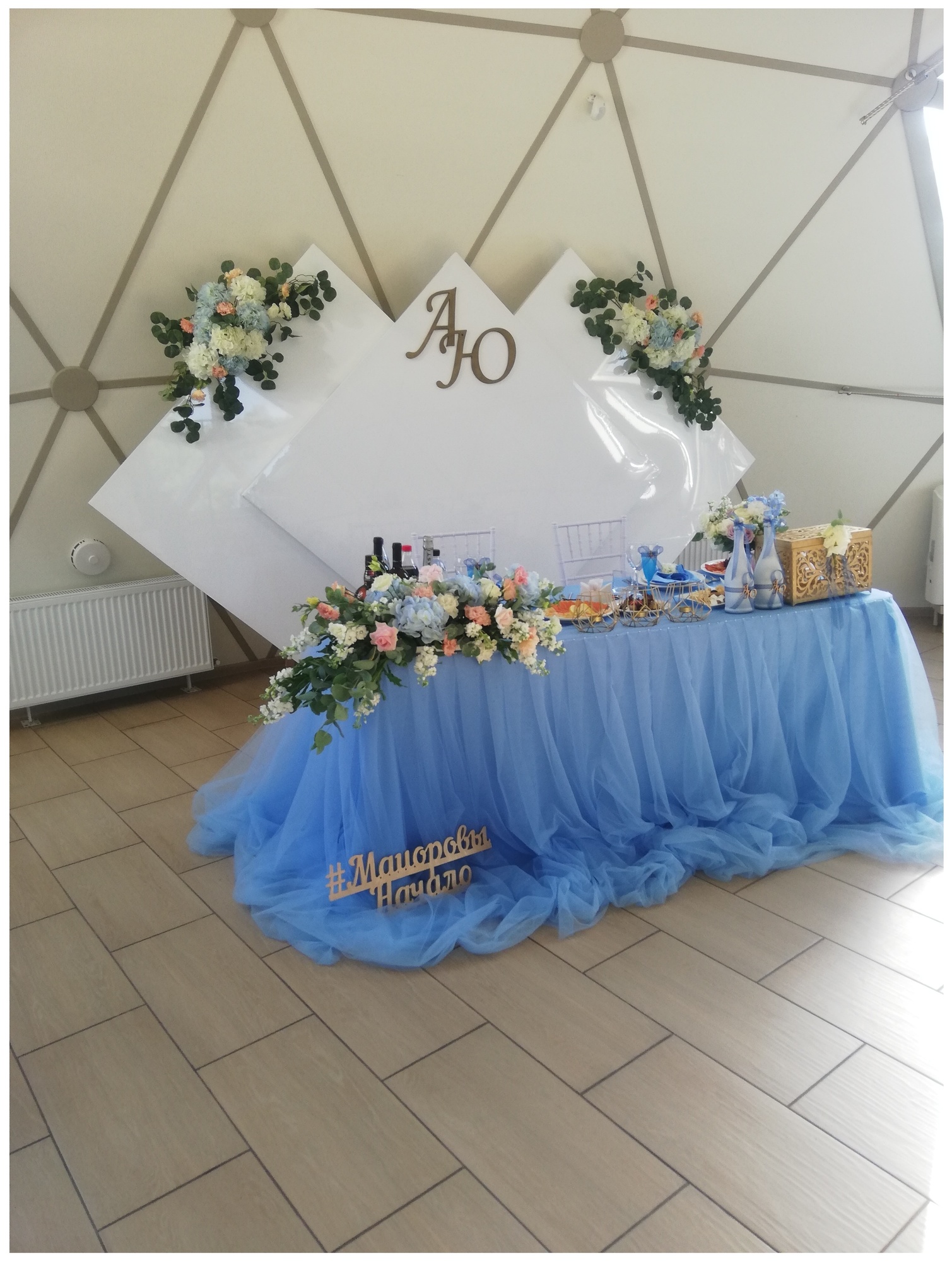 Скатерть голубая702