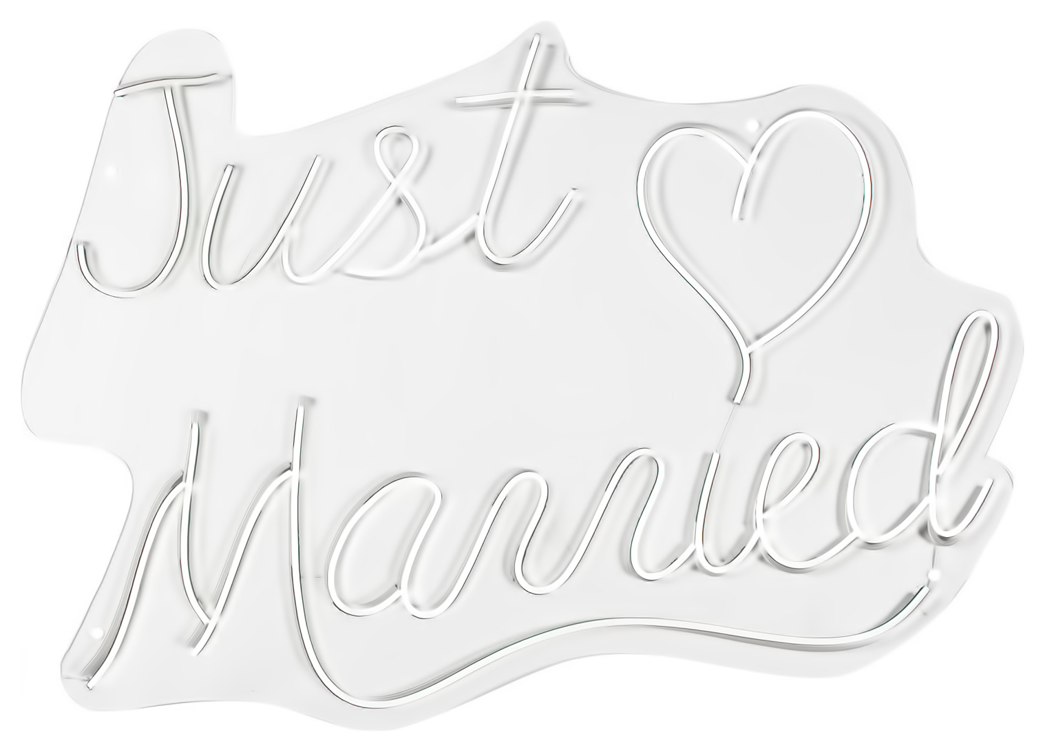 Вывеска Неоновая "Just Married"