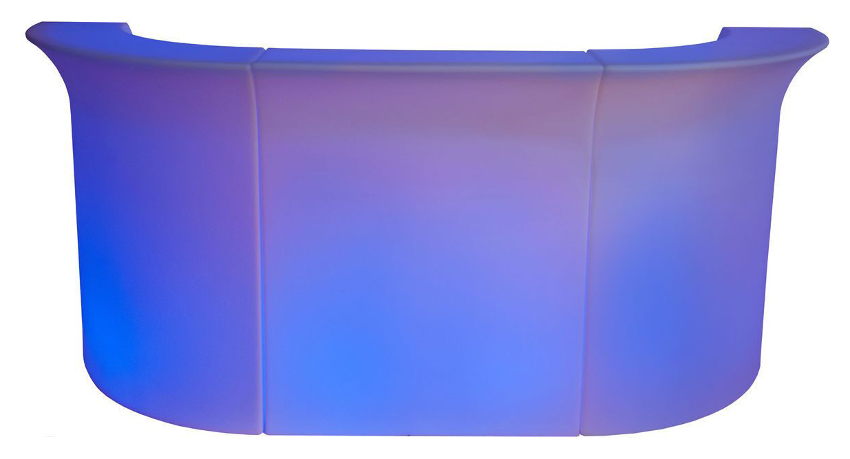 Барная стойка Jumbo с LED RGB подсветкой (Прямой сегмент)