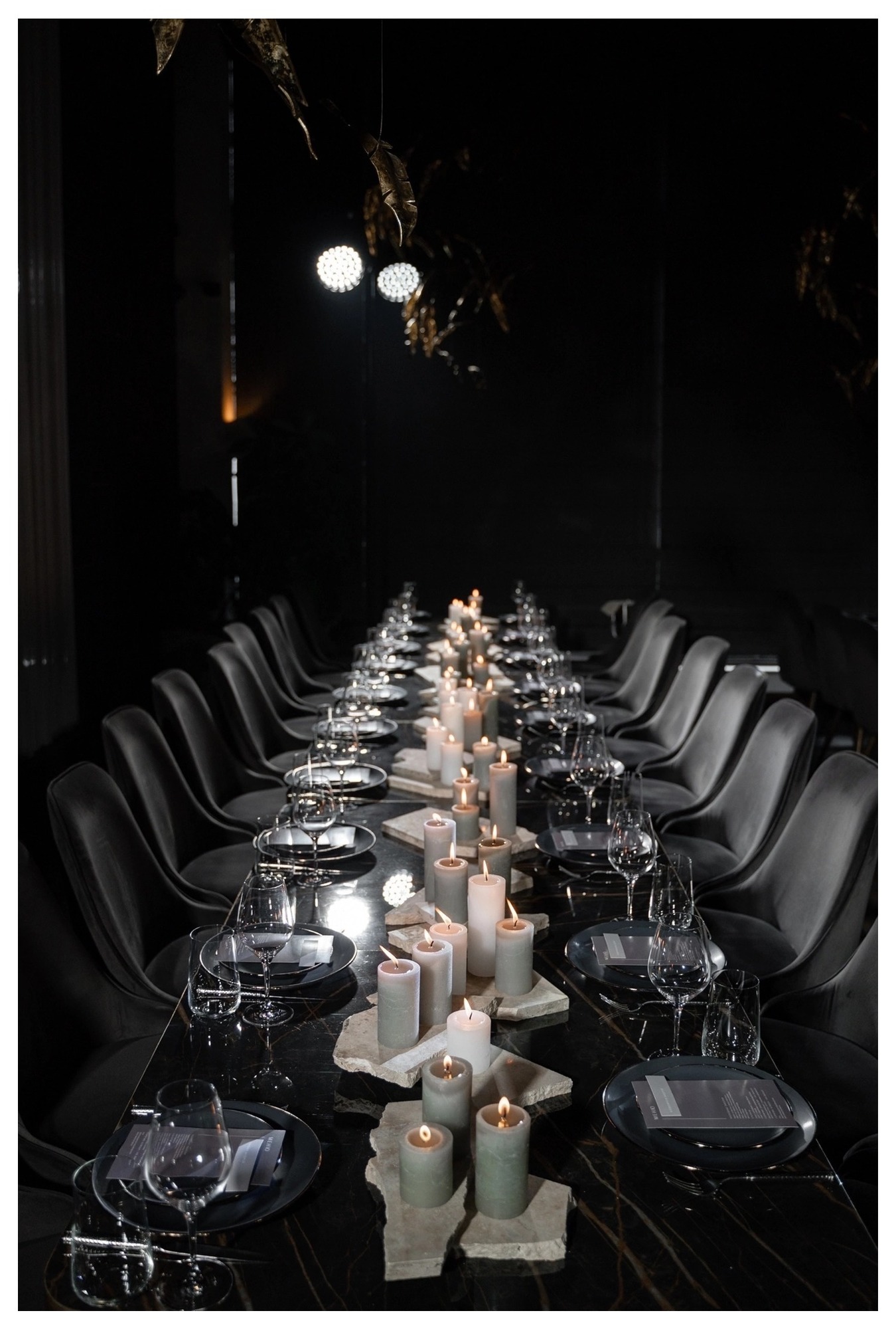 Набор из 2 тарелок «Алабама» сине-черный
