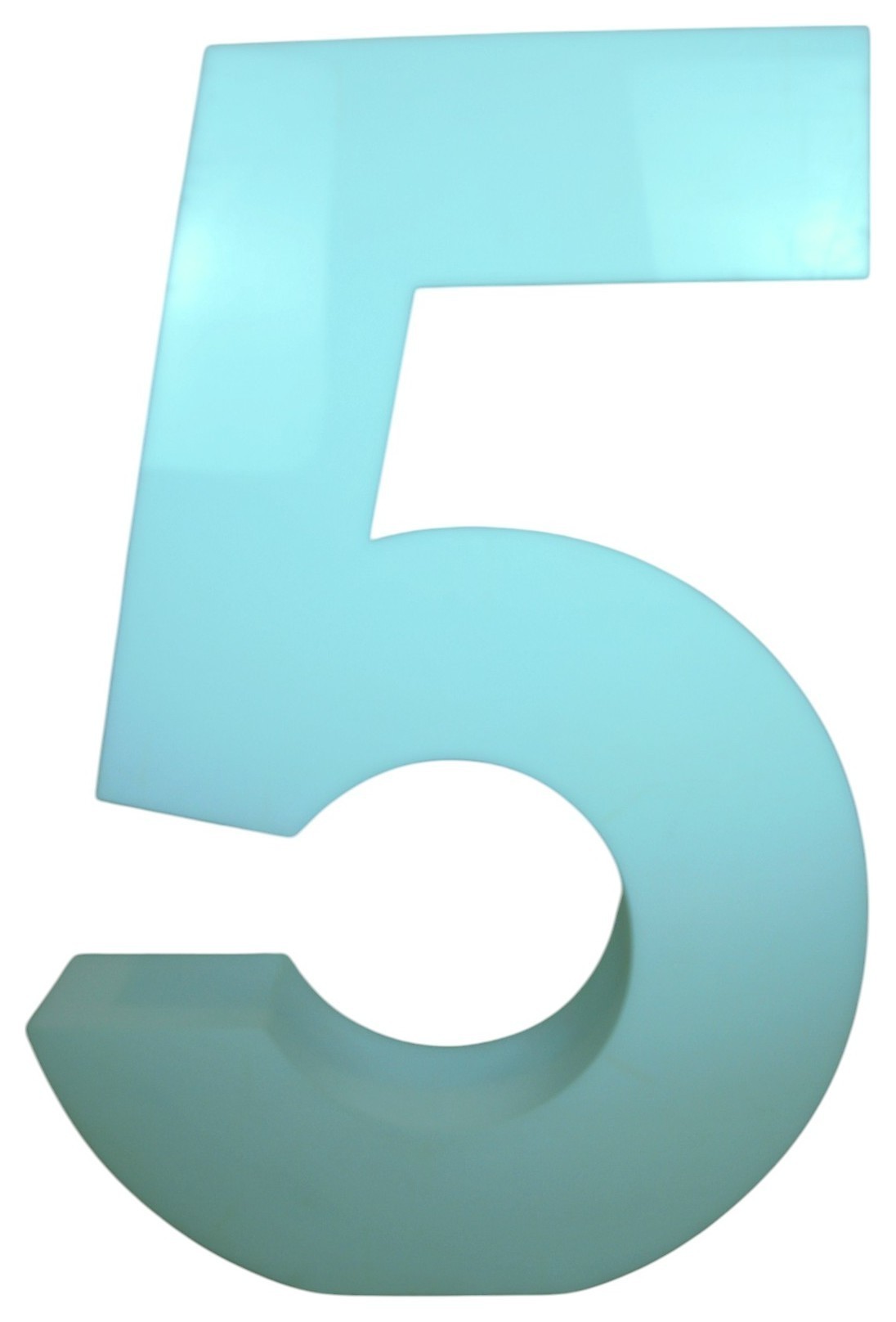 Цифра "5" Белая
