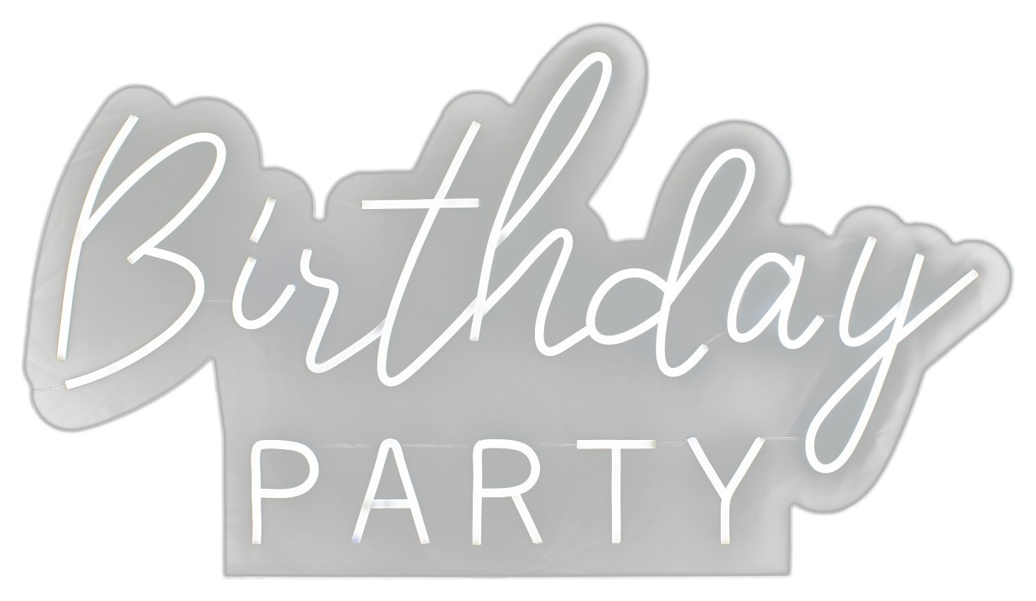 Неоновая надпись Birthday party