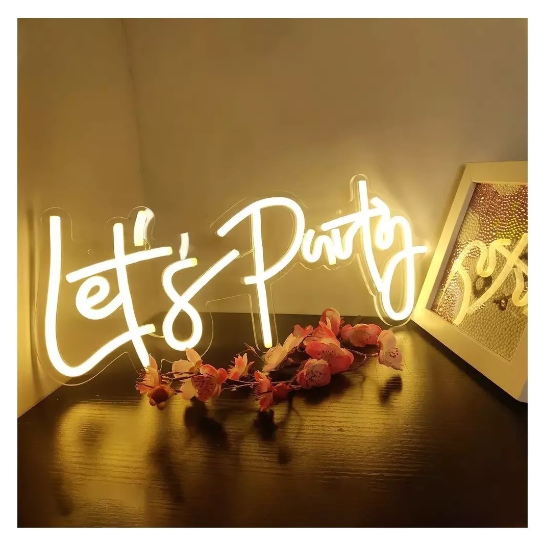 арт. 95 - неоновая надпись (Let's Party)