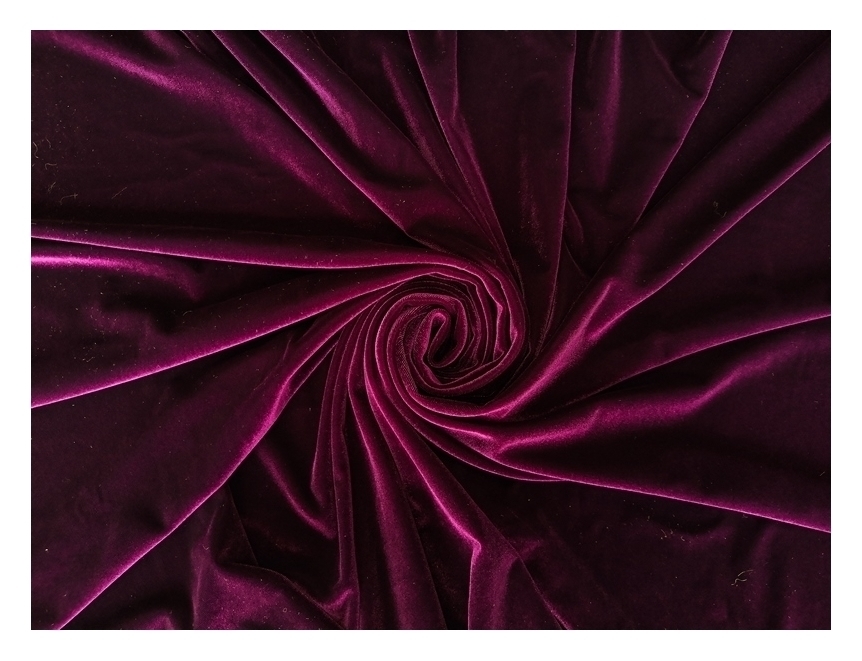 Отрез ткани, бархат, бордовый, 170*240см