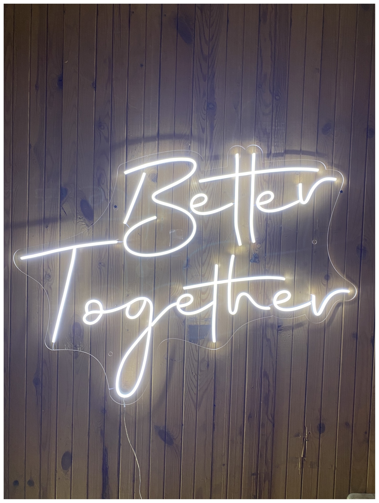 Вывеска Неоновая "Better Together"