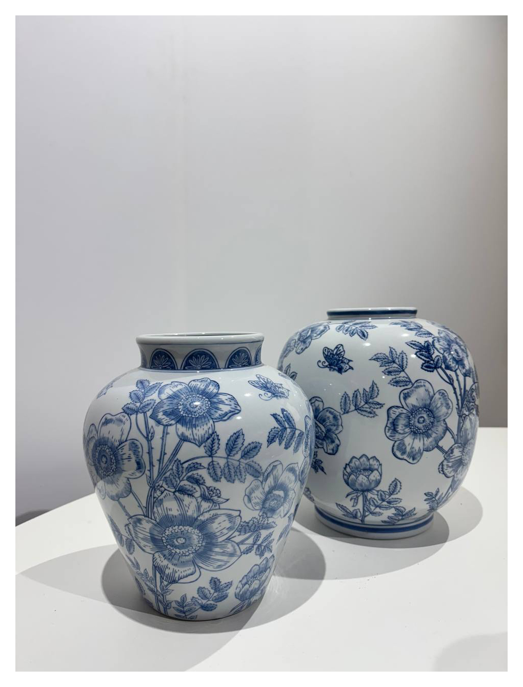 Ваза Шинуазри большая Blue