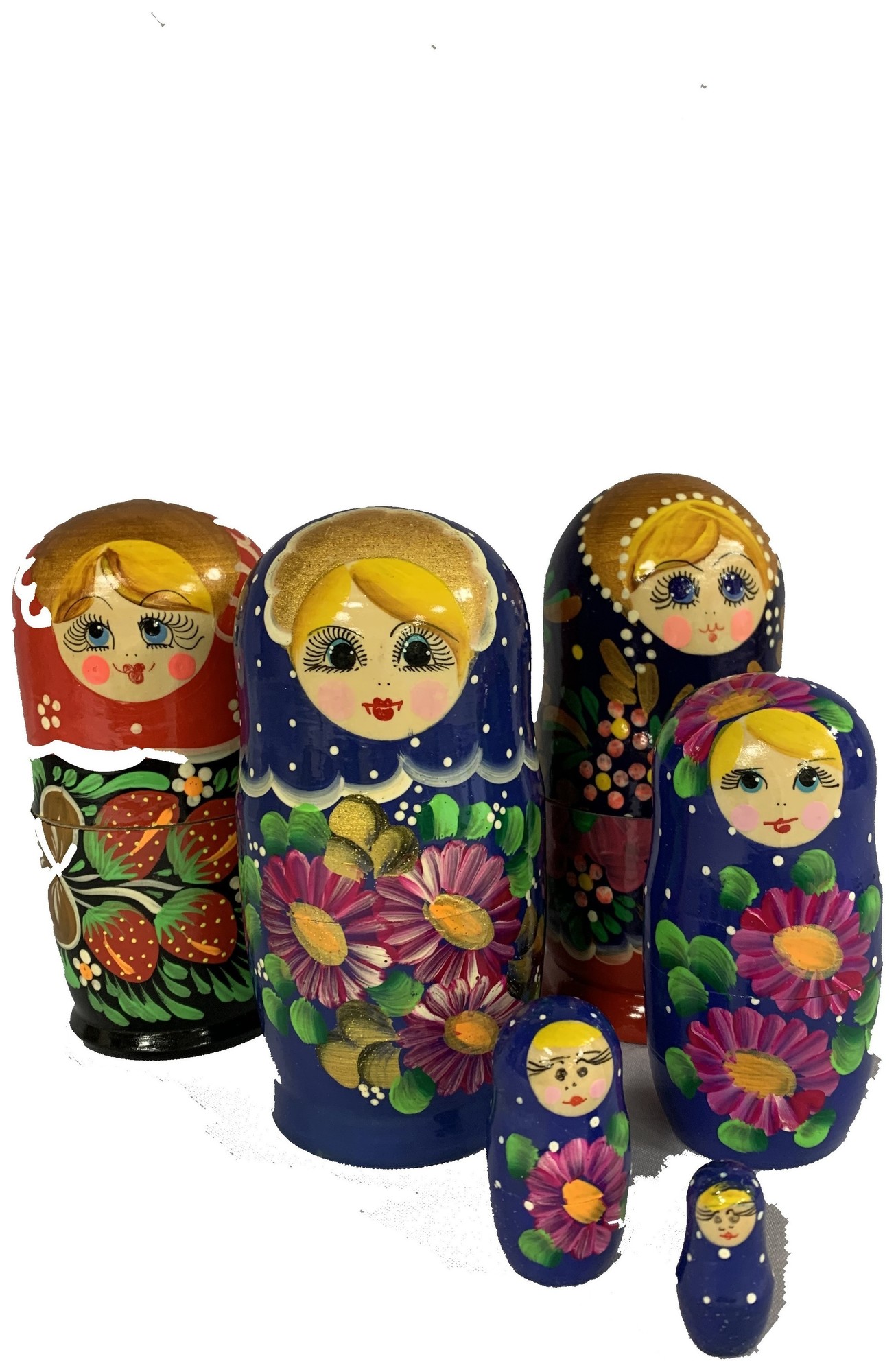 Матрешка росписная, раскладная из 4 шт