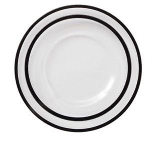 Cет тарелок Black Rim 28/22 cm