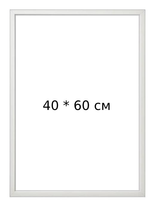 Рама белая 40*60 см