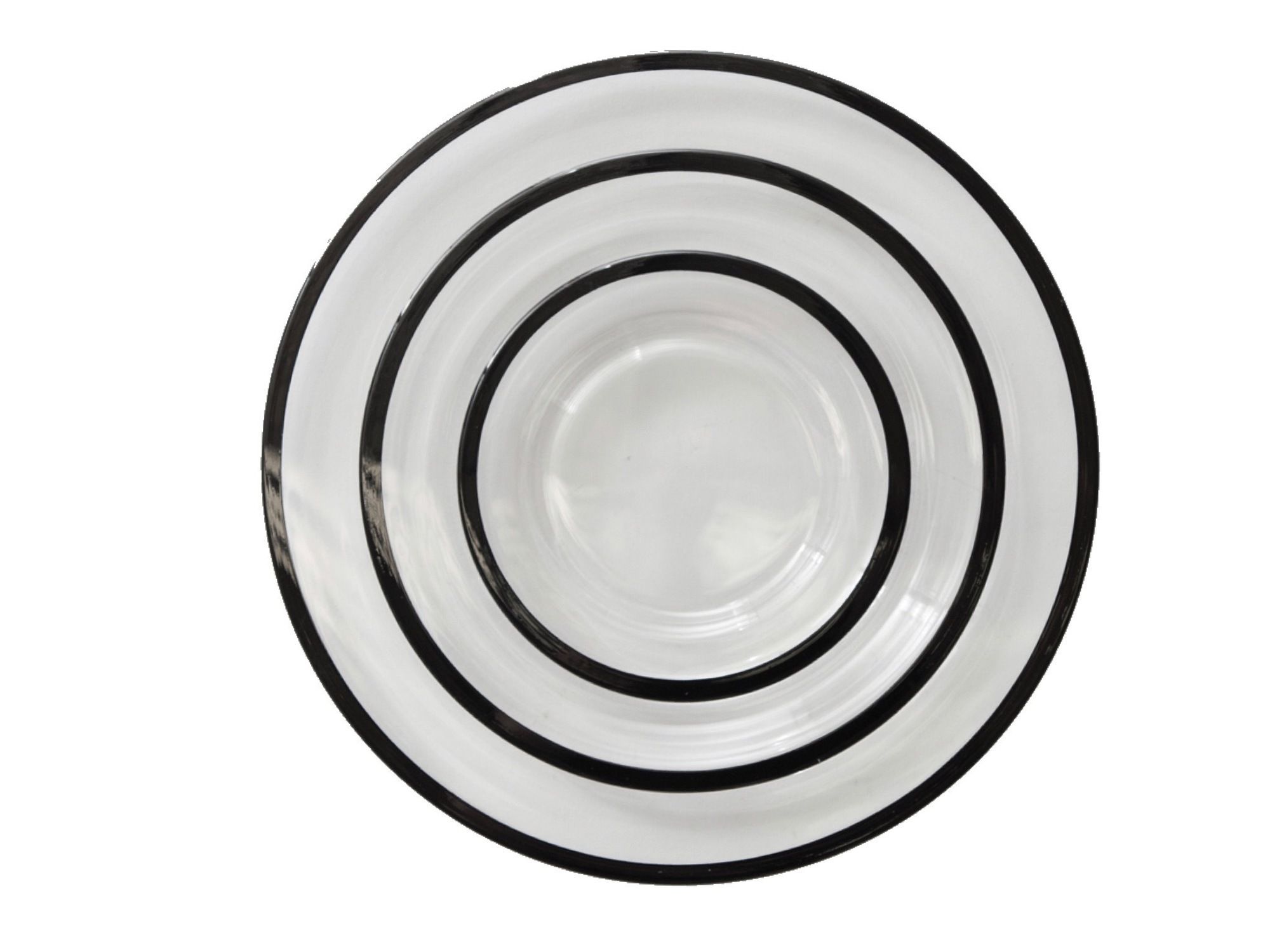 Cет тарелок Black Rim 32/28/22 cm