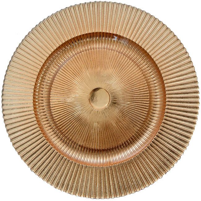 Сервировочная тарелка Copper Glass 33 см