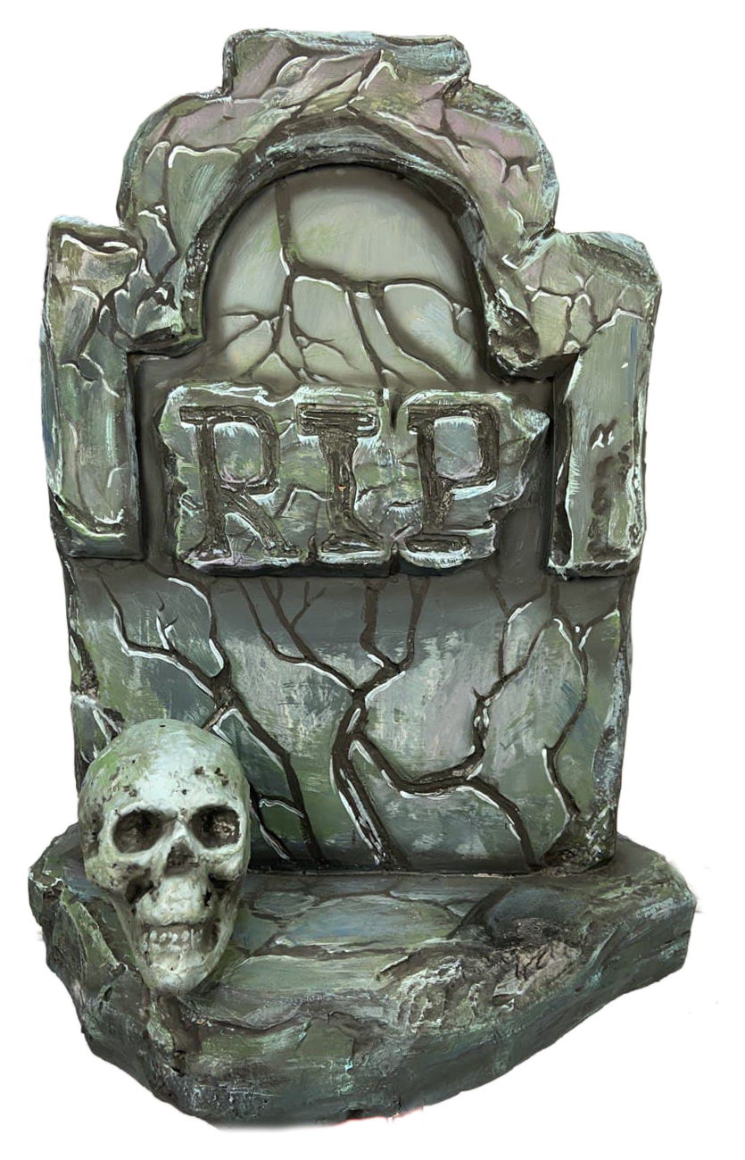 Надгробие RIP с черепом