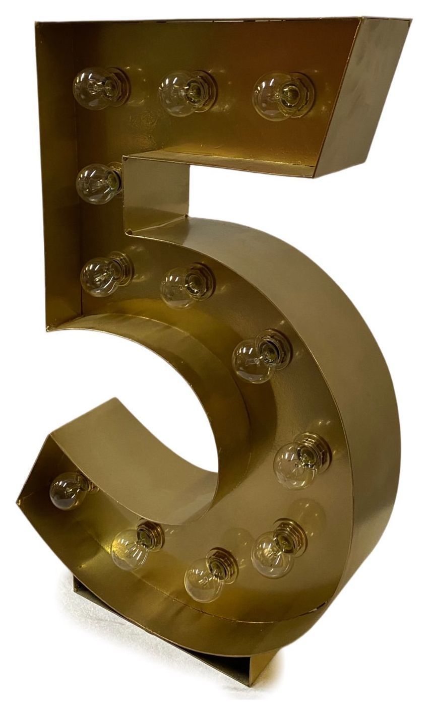 Световая цифра "5" 50см