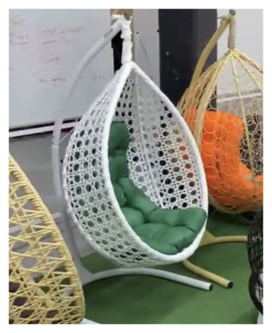 Качели Кокон белый