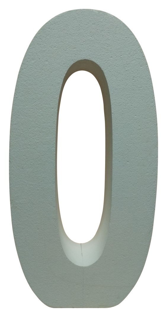 Цифра из пенопласта "0"