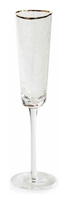 Бокал "Тропи" для шампанского с золотой каймой, 200ml