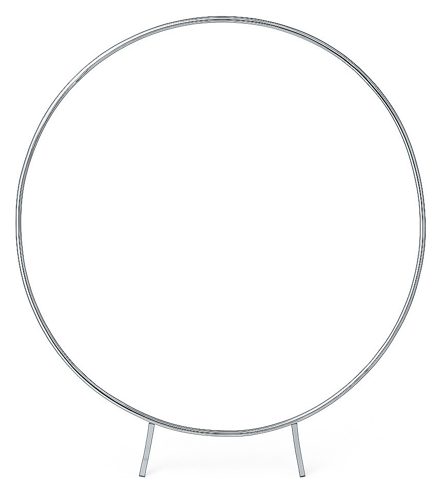 Арка круглая серебряная Round Silver 200 см