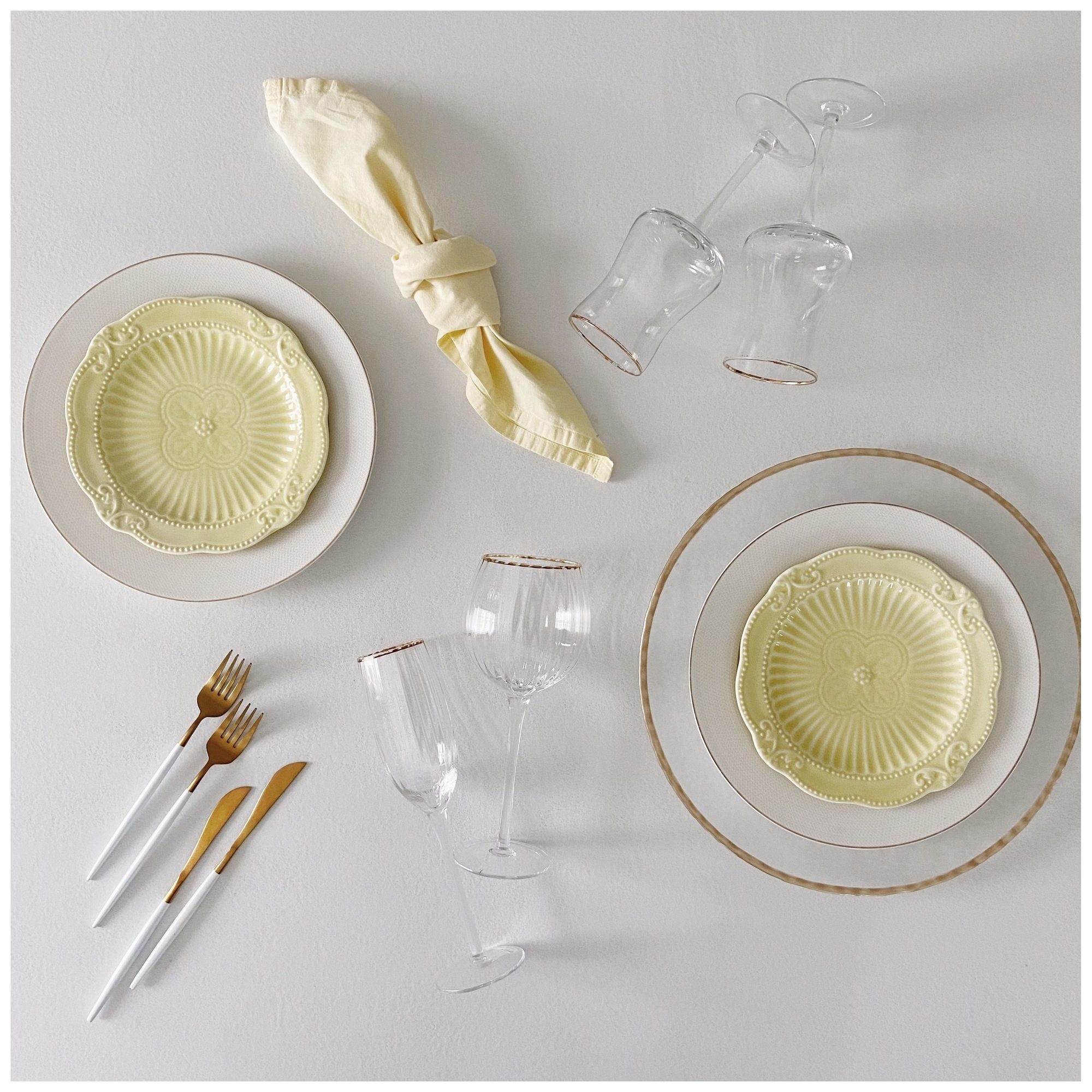 Набор из 2 тарелок "Колорадо" желтый