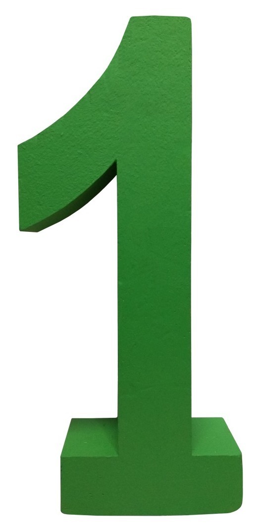 Цифра из пенопласта "1"