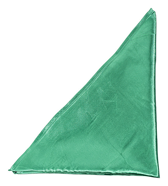 Салфетка атласная зеленая