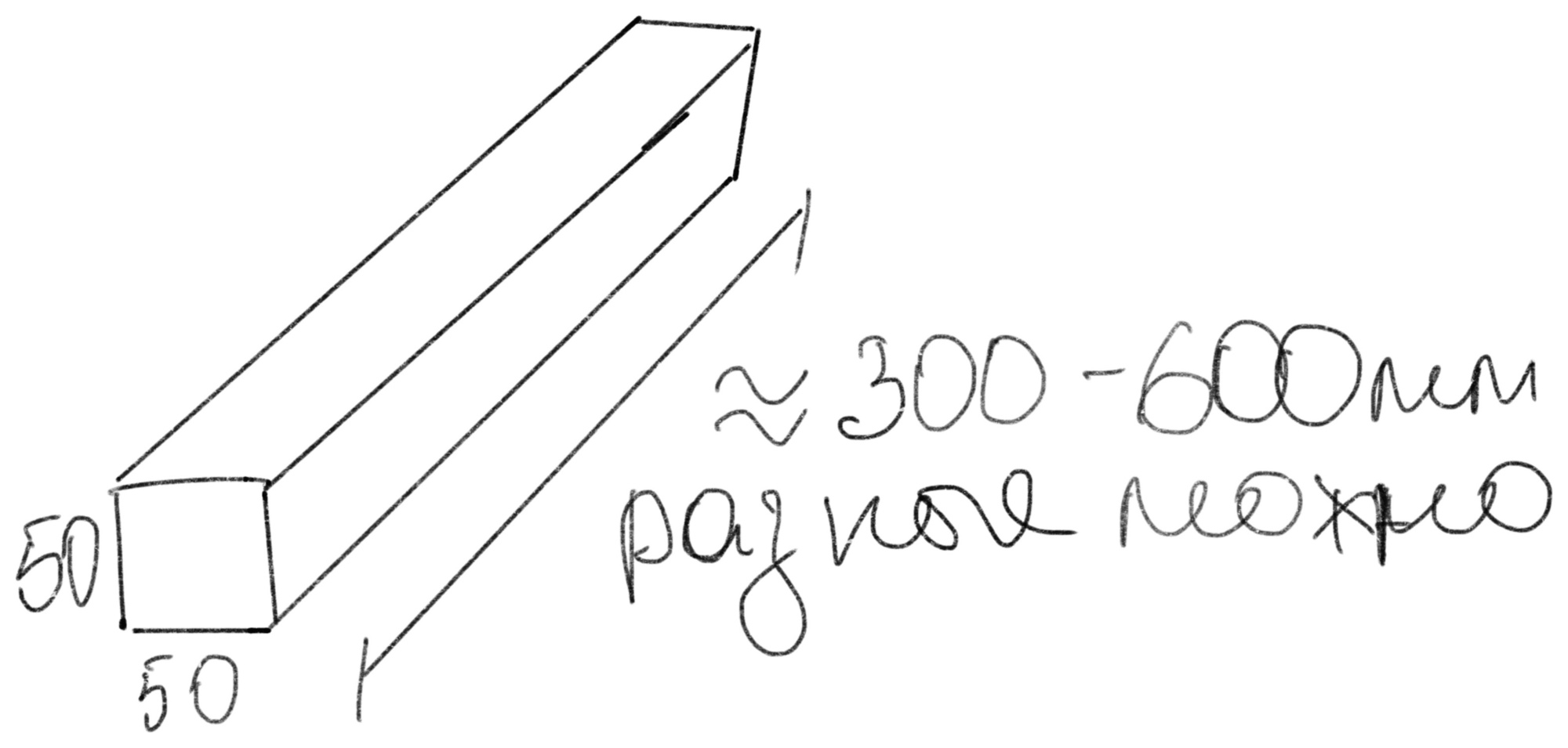 Брус в запас 30-60 см