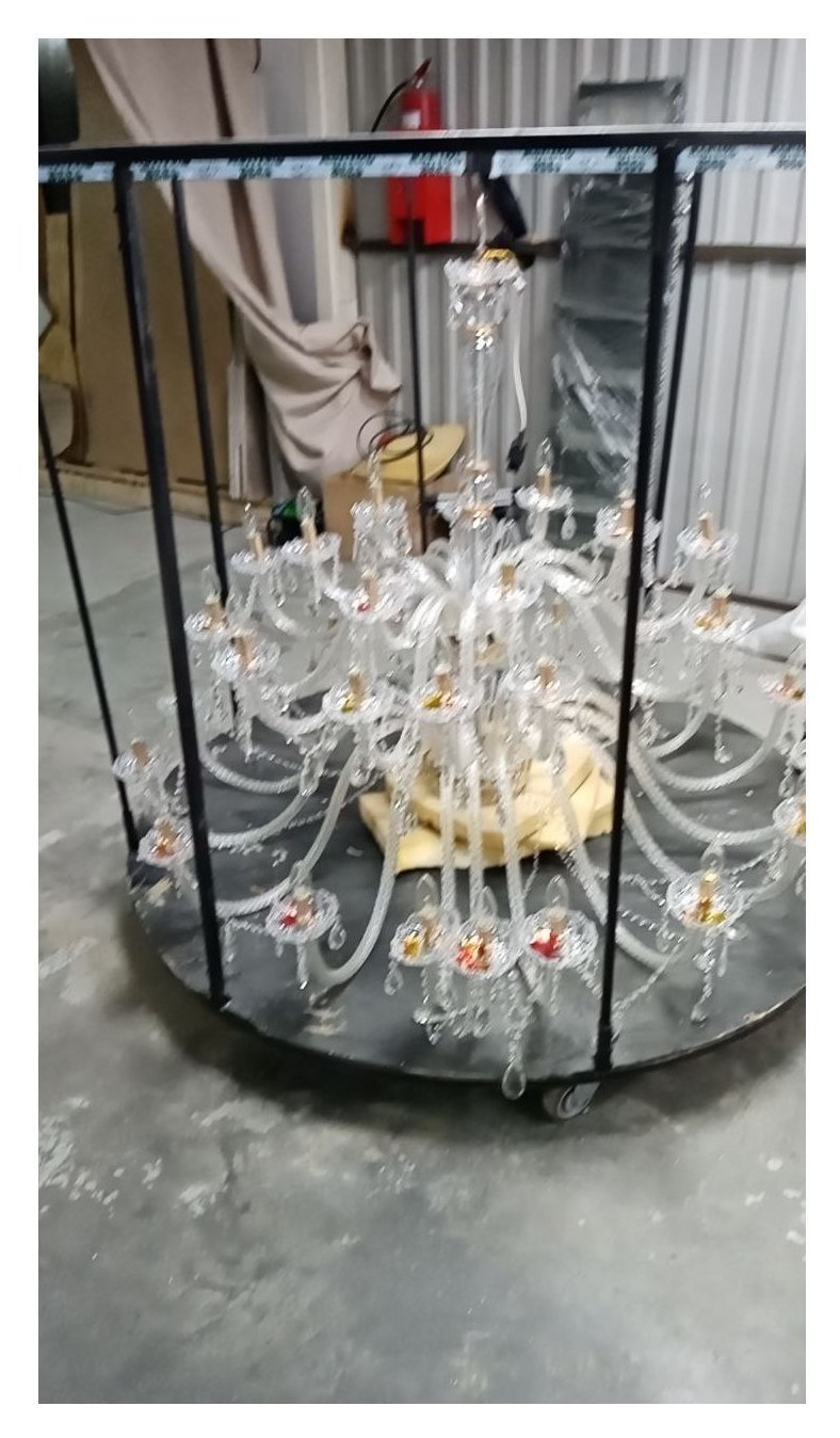 Люстра "Хрусталь" 150 см (три яруса рожков)