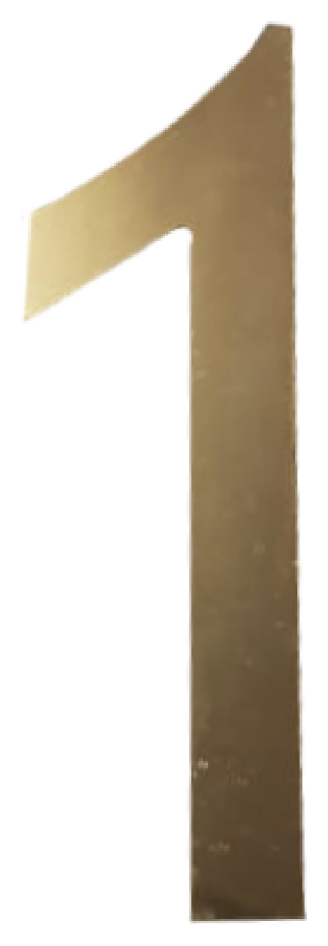 Номер вкладыш золотой
