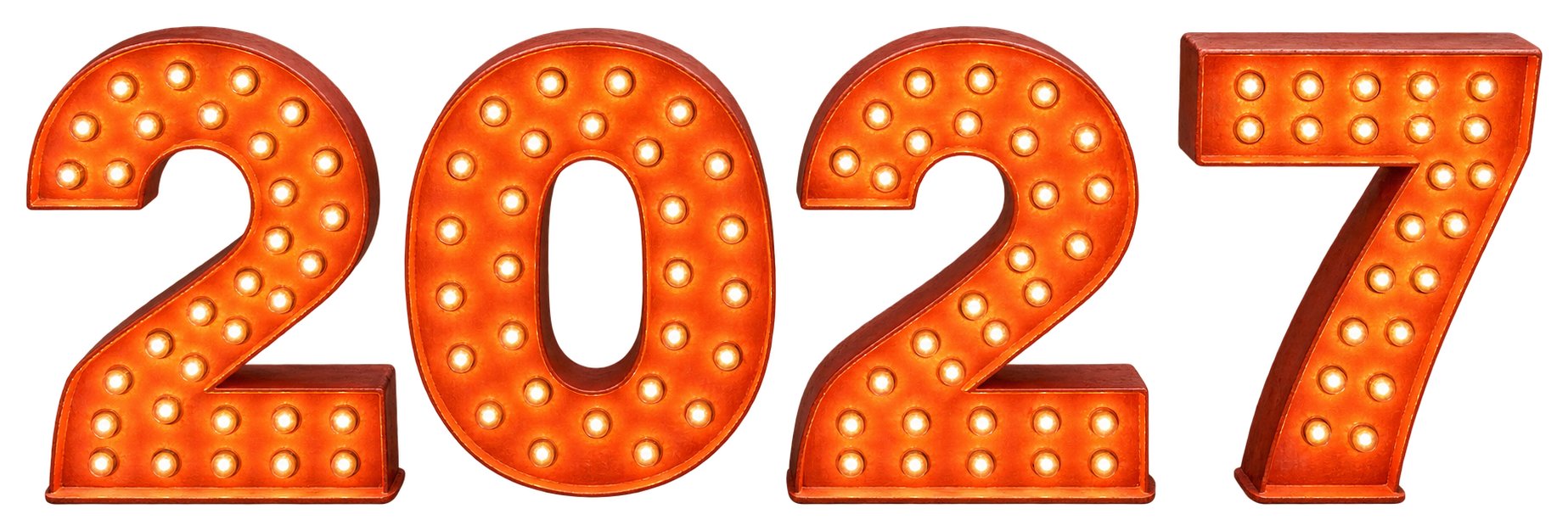 Цифры 2027_дерево 80см_Вегас