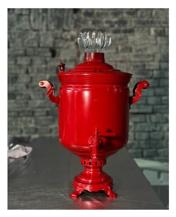 Самовар красный