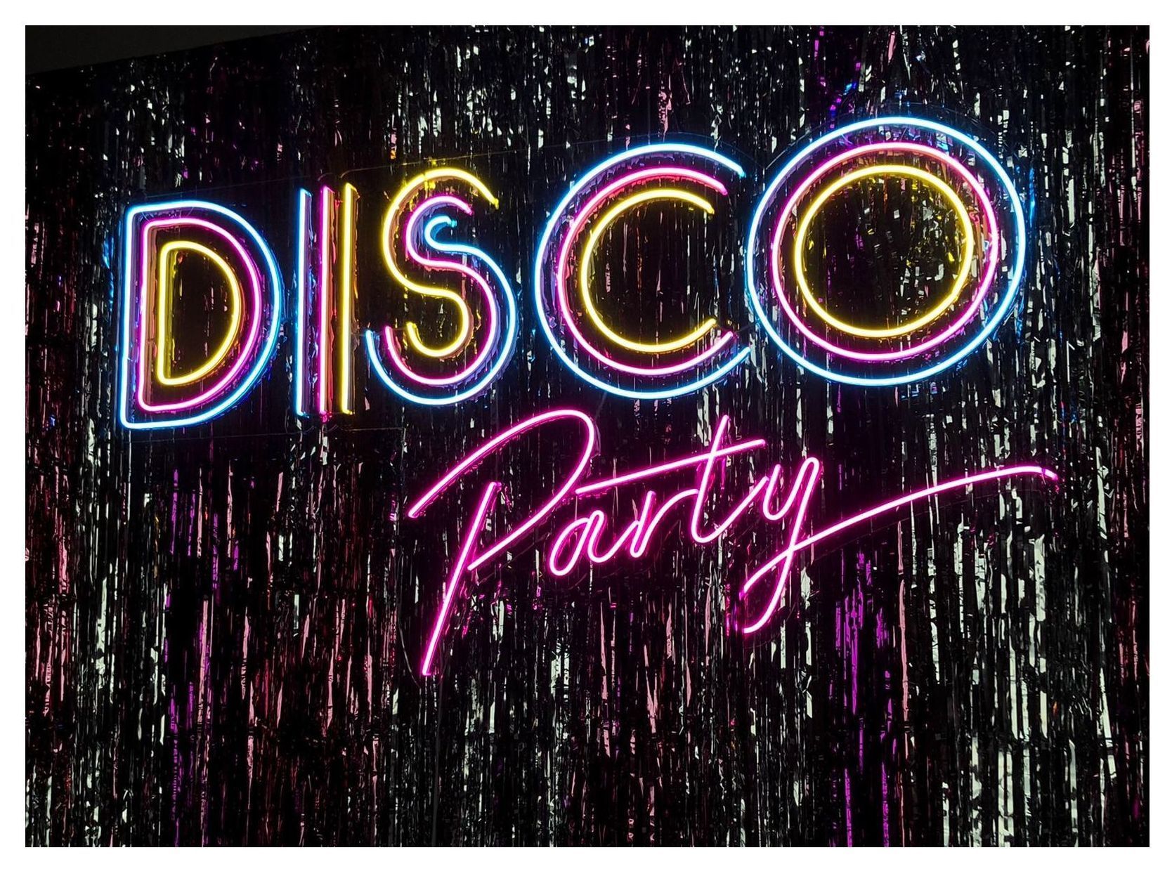Неоновая вывеска DISCO Party