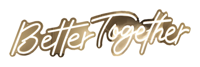 Неон "Better Together"