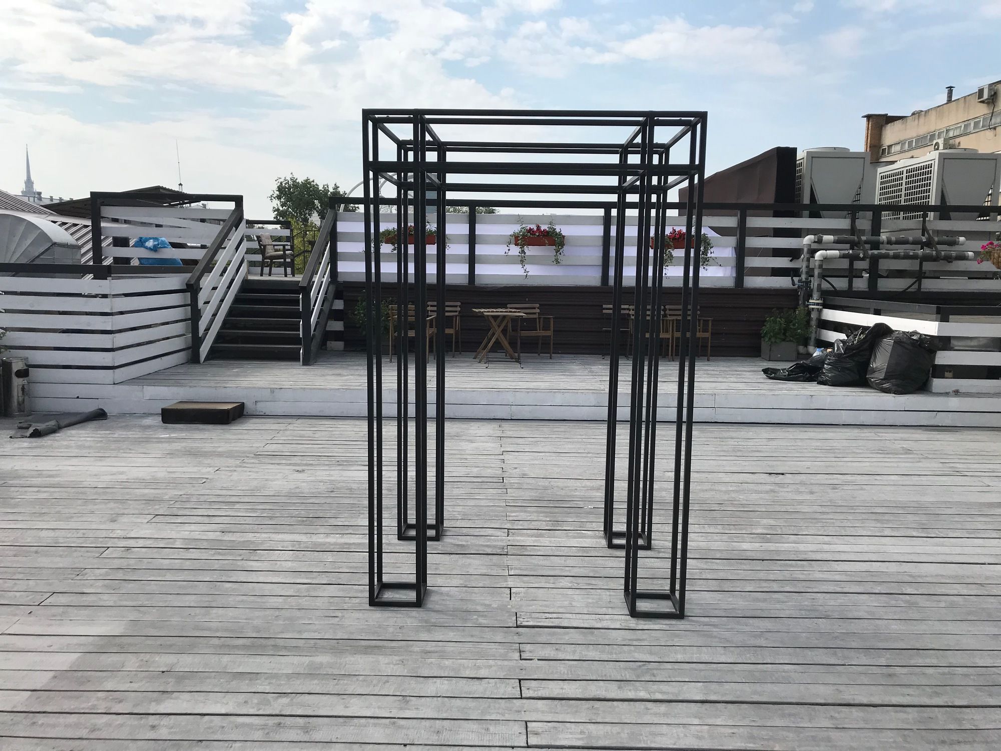 Арка прямоугольная, черная «Loft»