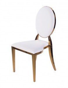 Стул WASHINGTON Gold&White экокожа