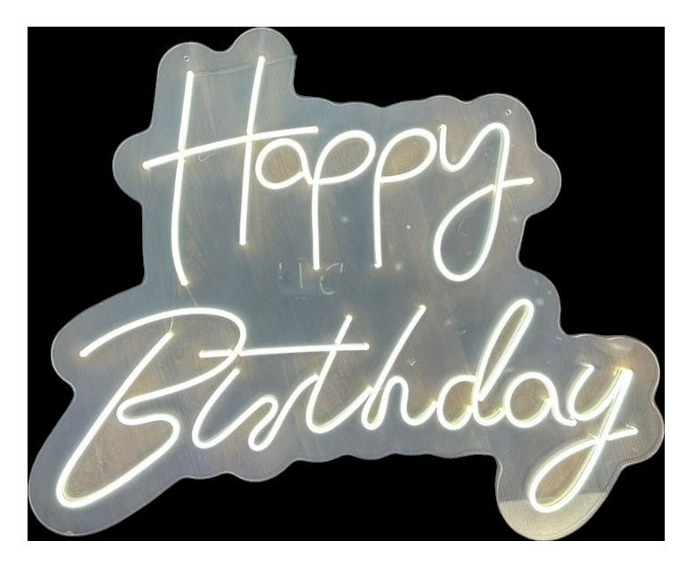 Неоновая вывеска "Happy Birthday"
