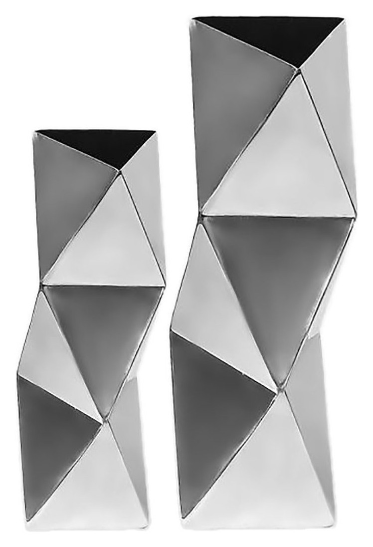 Ваза фигурная NICKEL 22 см