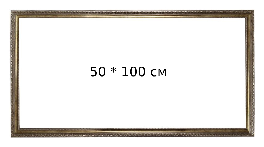 Рама золото, 50*100 см