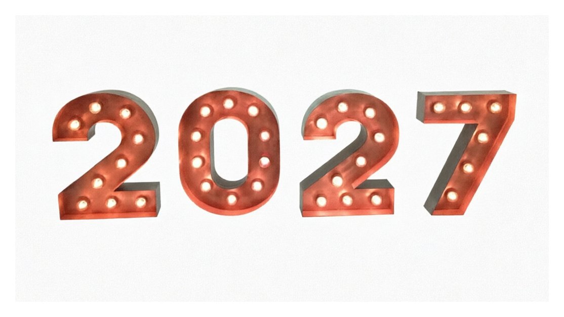Цифры 2027_металл 50см 