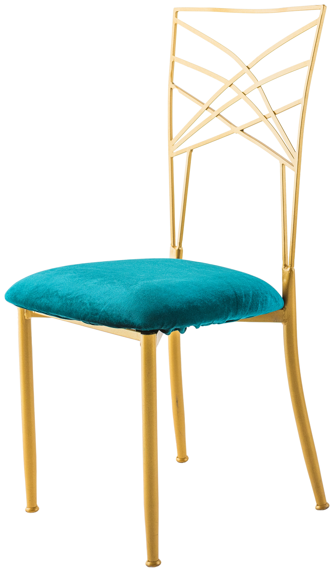 Стул FANFARE золото подушка ИЗУМРУДНЫЙ бархат