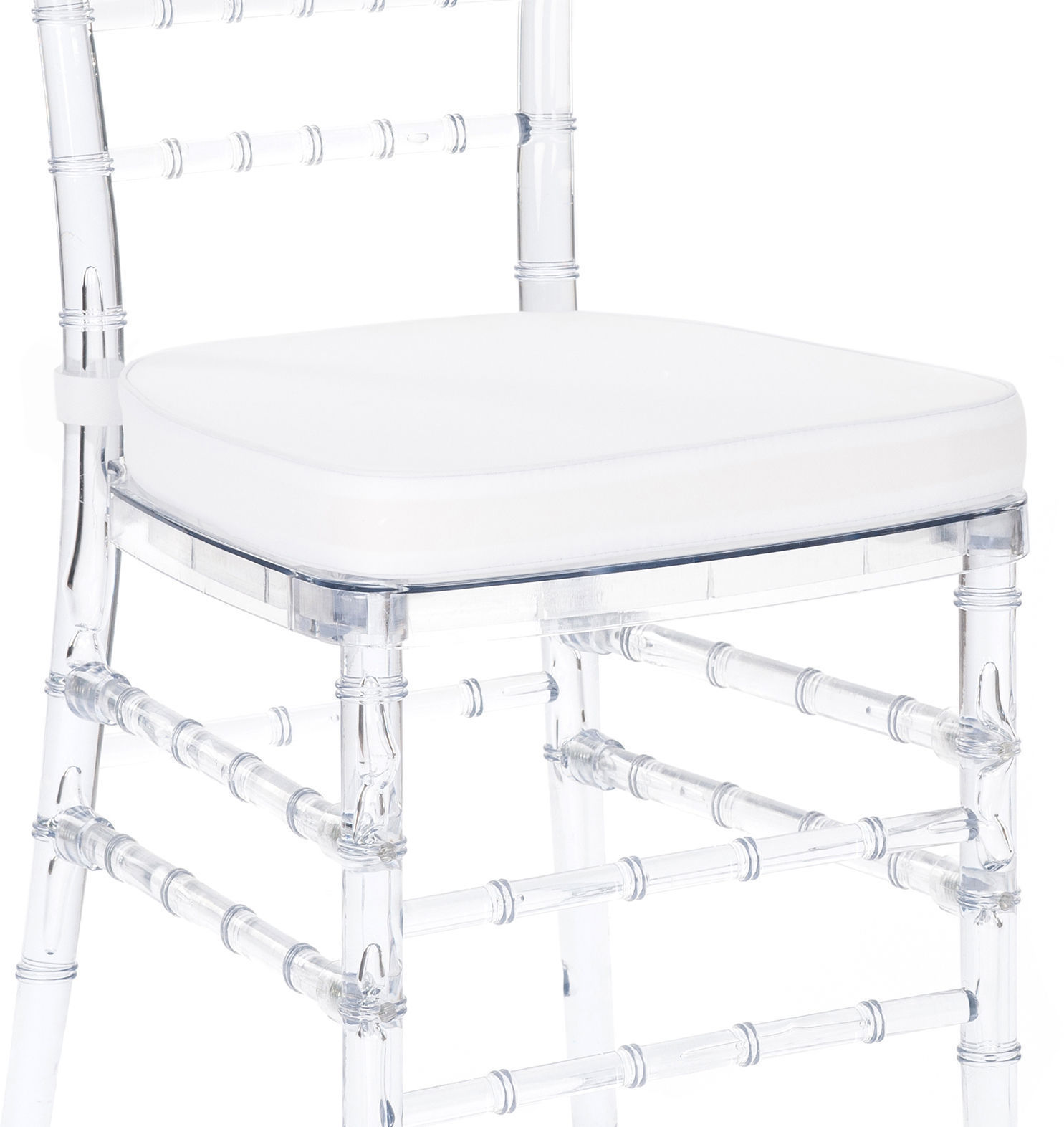 Подушка для стула белая