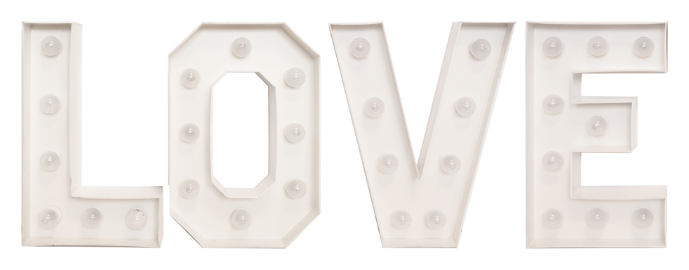 Ретро буквы "LOVE"