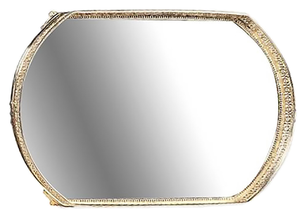 Поднос зеркальный овальный 40×30