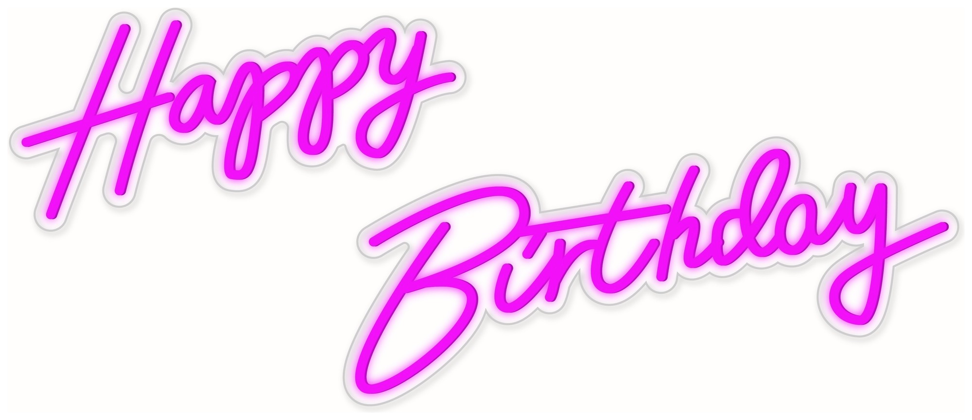 Неоновая вывеска Happy Birthday