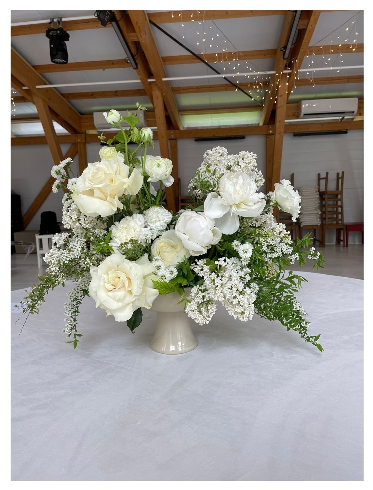 Ваза на ножке керамика "Лоу"