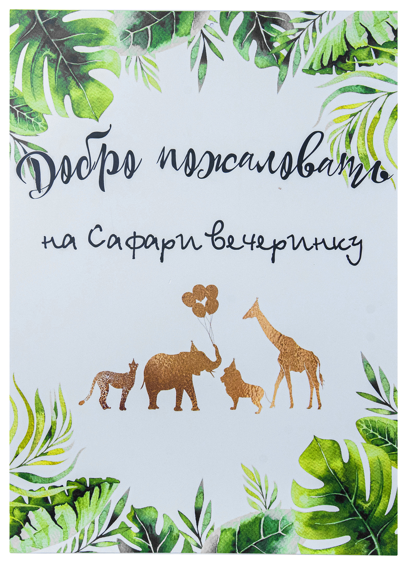 Постер сафари вечеринка