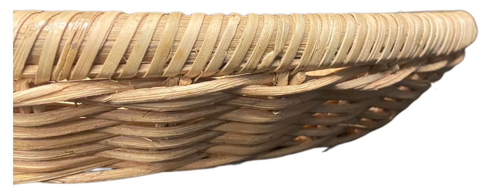 Декоративная тарелка из ротанга