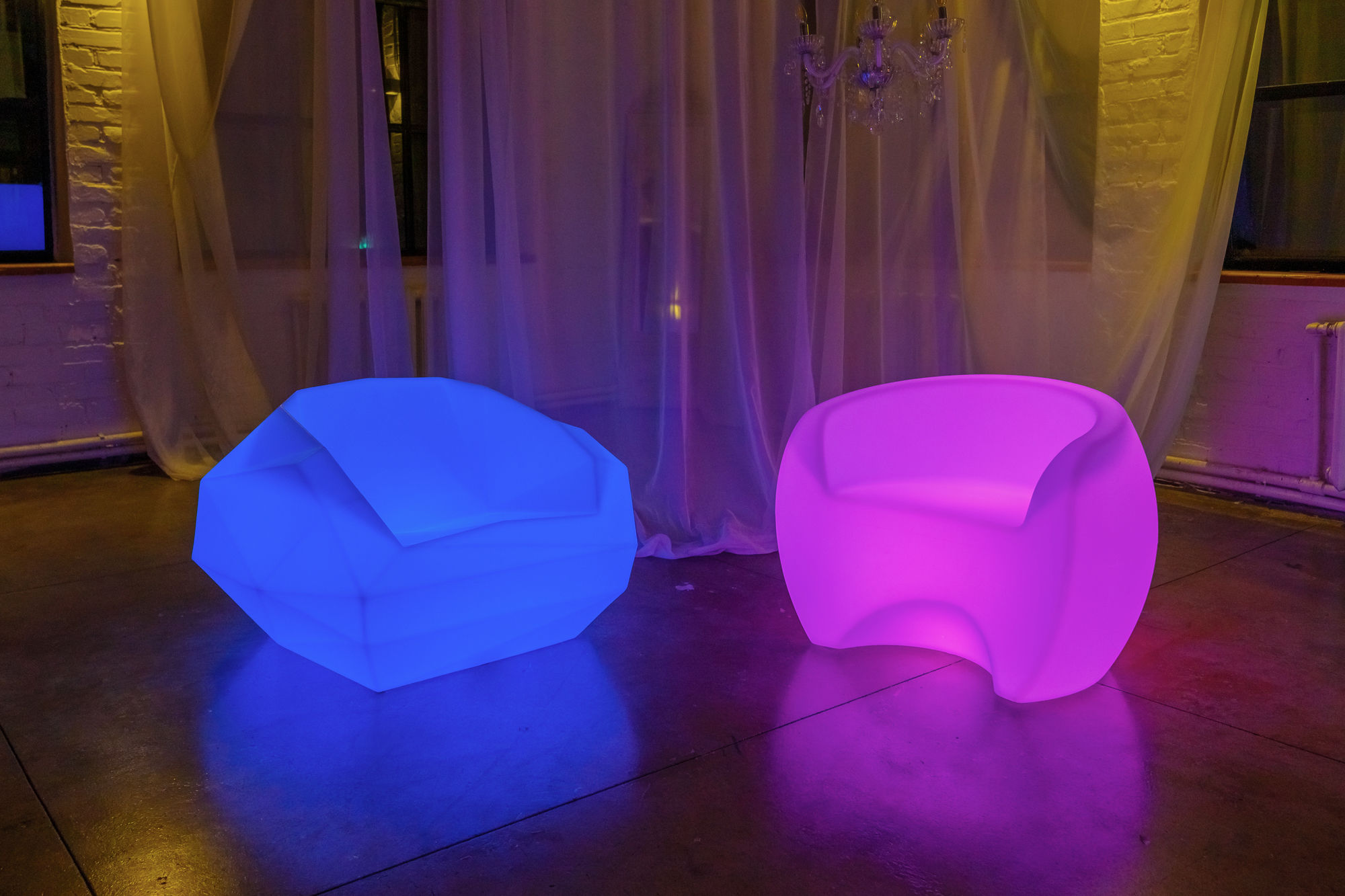 Светящееся LED RGB кресло Nova