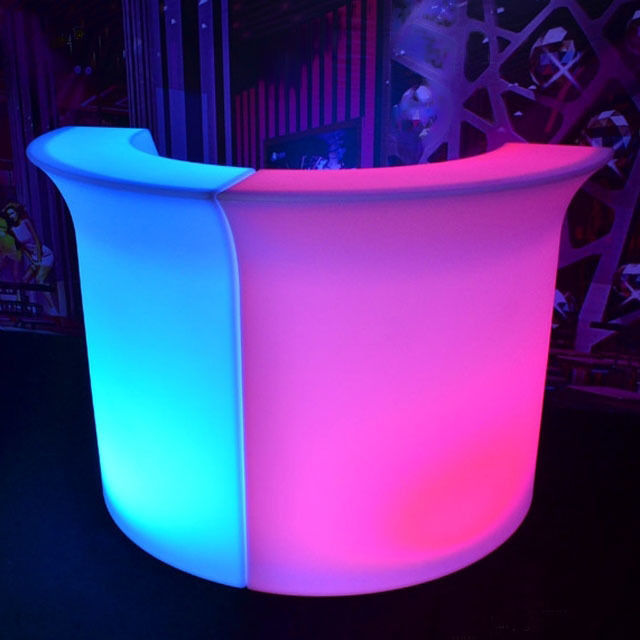 Барная стойка Jumbo с LED RGB подсветкой (Угловой сегмент)