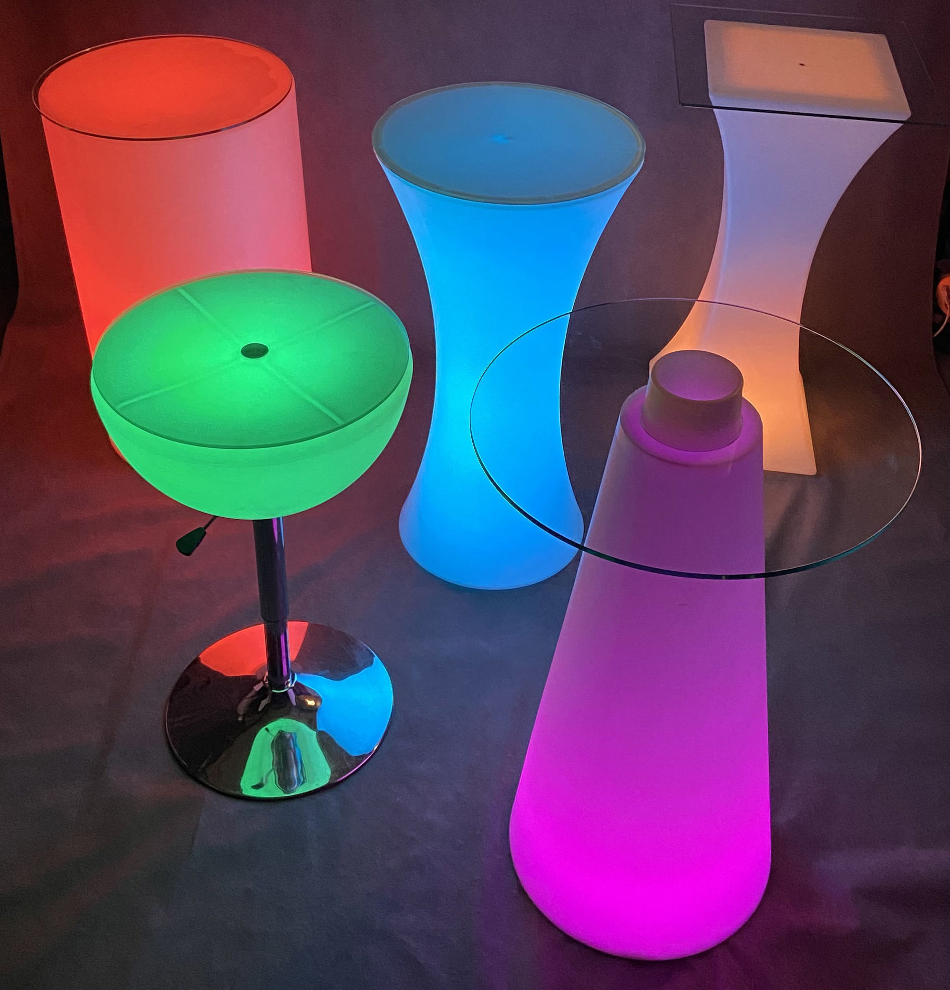 Светящийся LED RGB стол ПИК 120