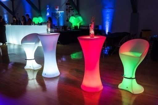 Светящийся LED RGB барный стул Hiper
