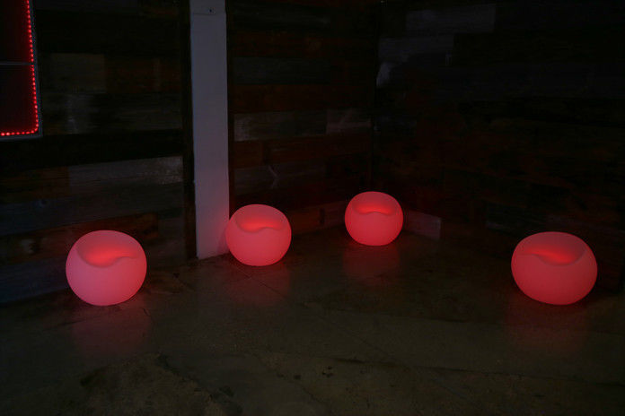 Светящийся LED RGB Пуф Apple